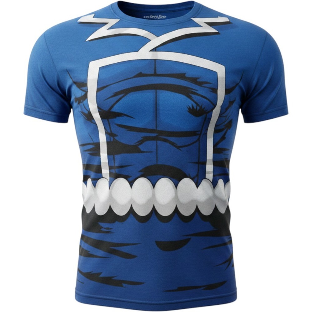 Marvel We Love Fine Black Bolt Costume Graphic T-Shirt Blue Mens XL